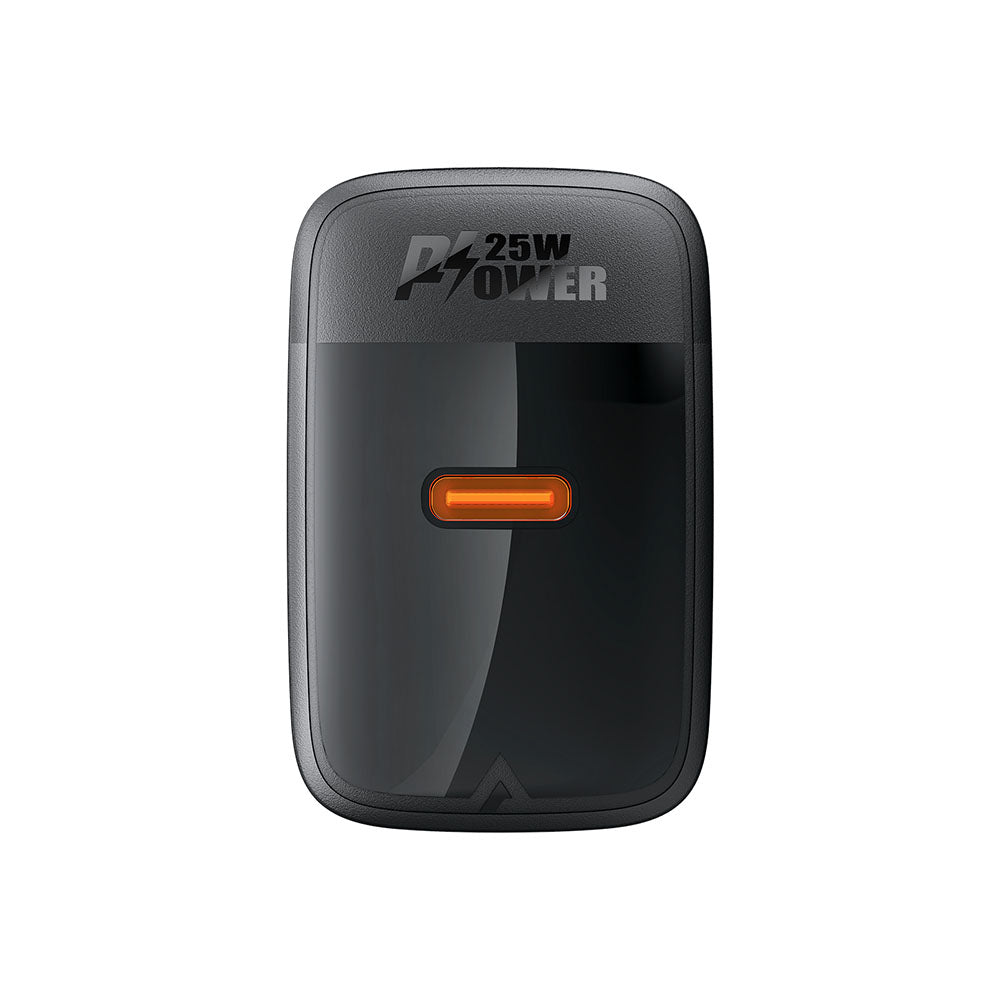 Netzladegerät Acefast A104, 25W, 3A, 1 x USB-C, Schwarz