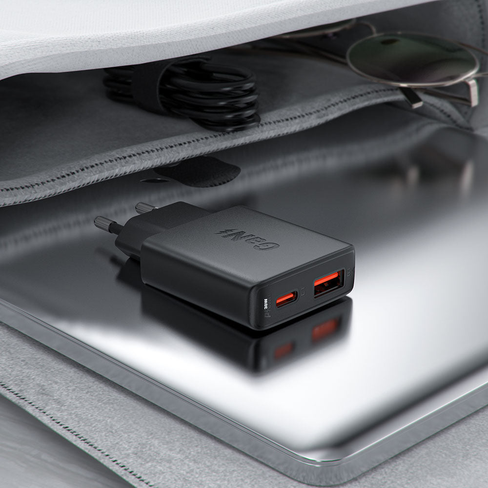 Netzladegerät Acefast A69, 30W, 3A, 1 x USB-A - 1 x USB-C, Schwarz