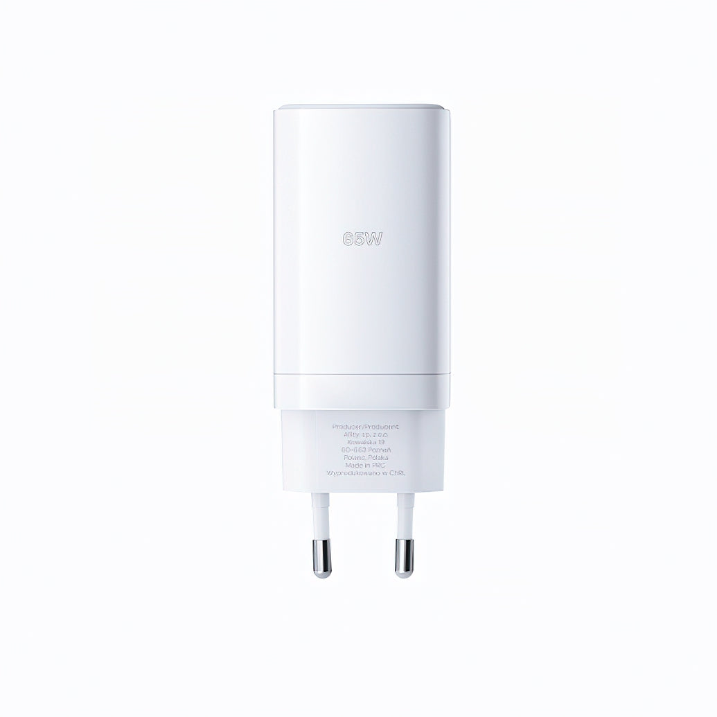 Netzladegerät Allity. ATC-01-65WACC Fast, 65W, 3.25A, 1 x USB-A - 2 x USB-C, Weiß