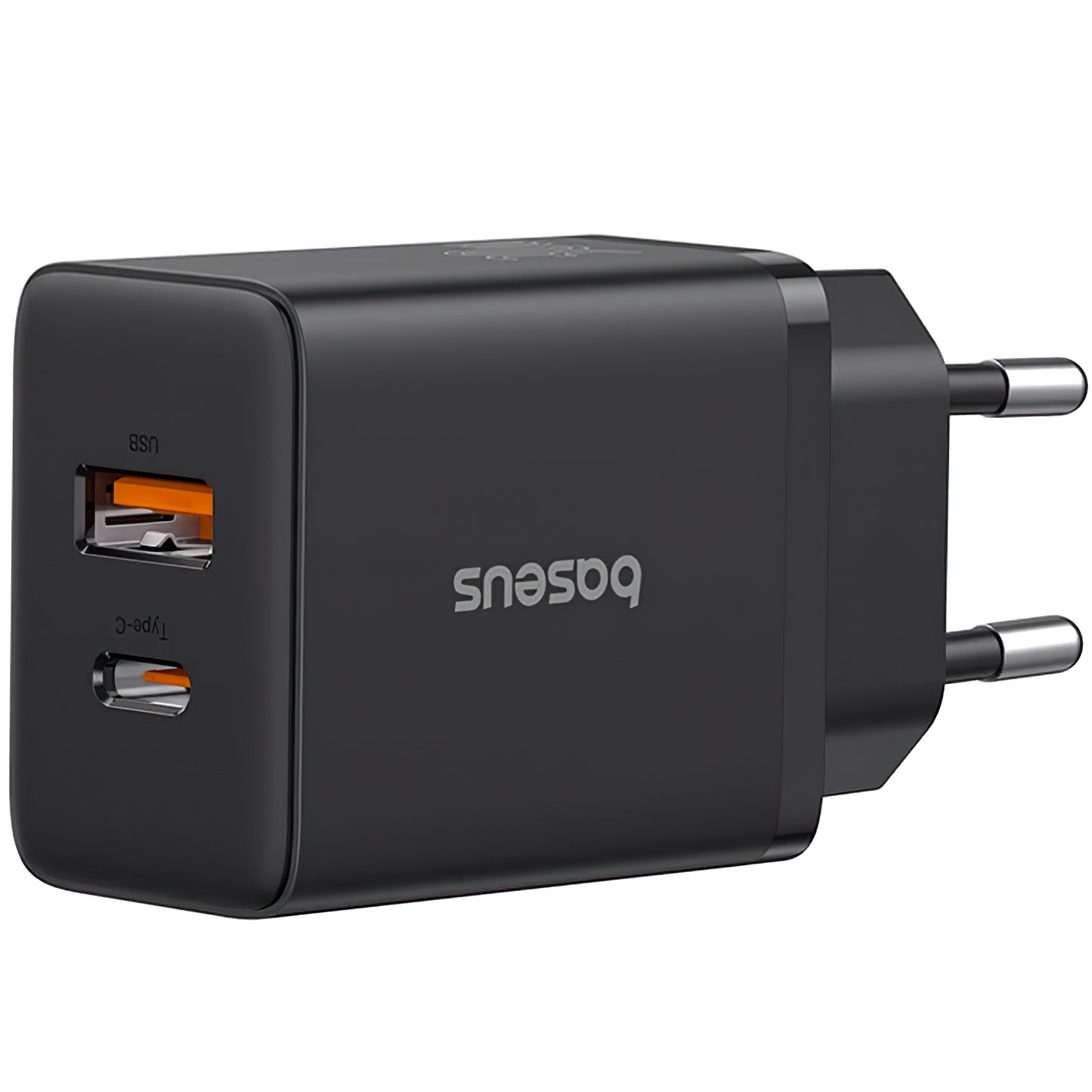 Netzwerk-Ladegerät Baseus Cube, 30W, 2,4A, 1 x USB-A - 1 x USB-C, Schwarz P10111404113113-00