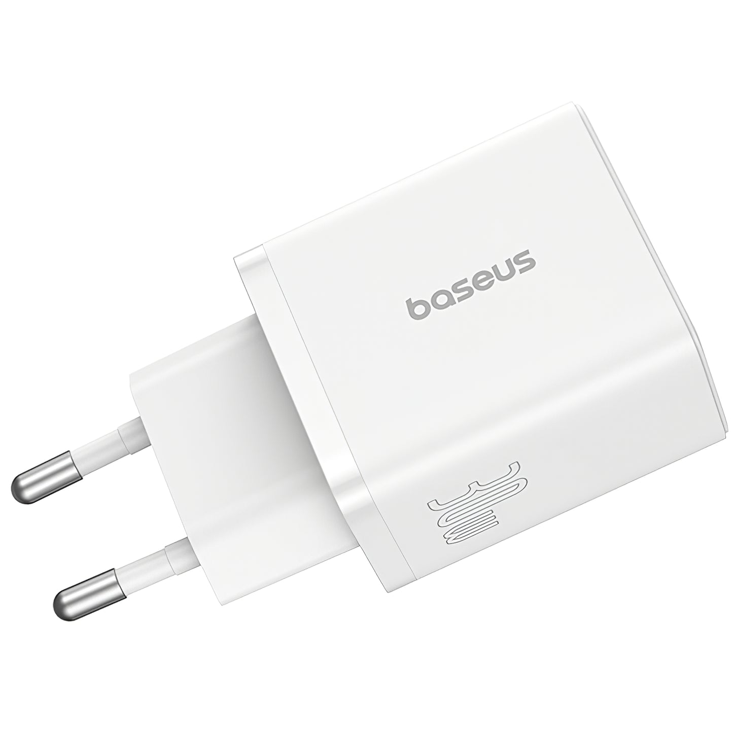 Netzwerk-Ladegerät Baseus Cube, 30W, 2,4A, 1 x USB-A - 1 x USB-C, Weiß P10111404213-00