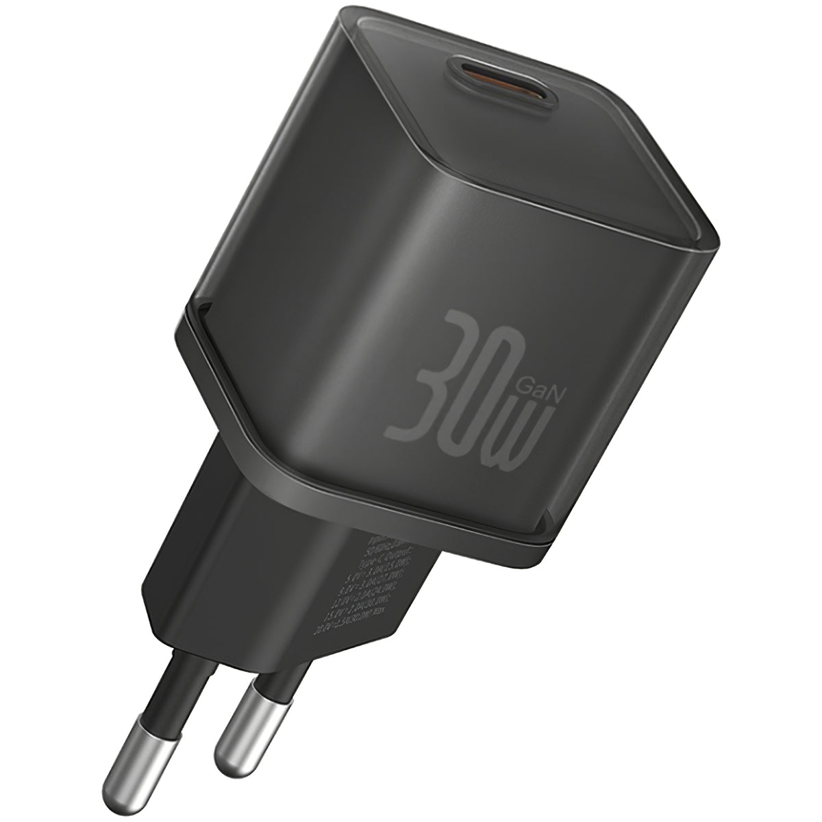 Network Charger Baseus GaN5S, 30W, 3A, 1 x USB-C, Black P10162504113-00