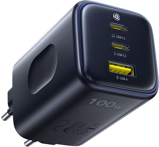 Baseus PicoGo AE11 Netzladegerät, 100W, 1 x USB-A - 2 x USB-C, Schwarz E0121400