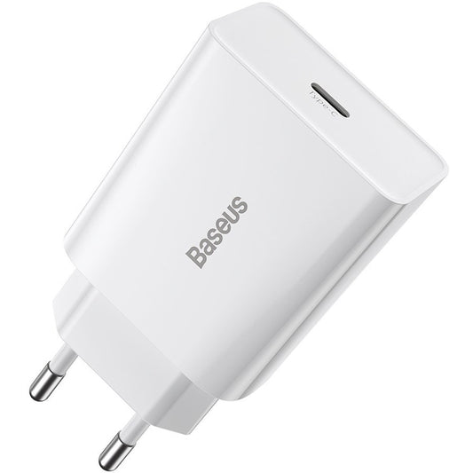Netzladegerät Baseus Speed Mini, 20W, 3A, 1 x USB-C, Weiß CCFS-SN02