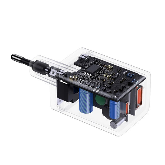 Netzwerk-Ladegerät Baseus Super Si Pro, 30W, 3A, 1 x USB-A - 1 x USB-C, Schwarz CCSUPP-E01