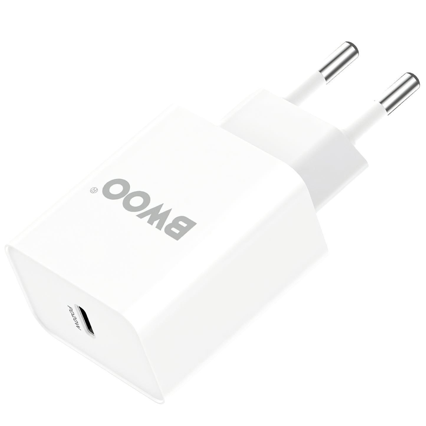 Netzwerk-Ladegerät BWOO BO-CDA119, 20W, 4A, 1 x USB-C, Weiß