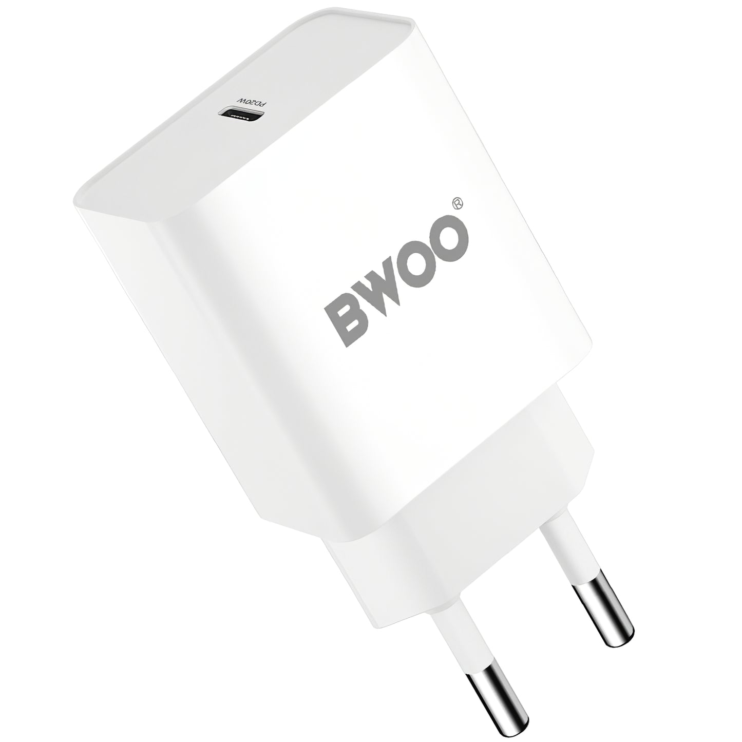 Netzwerk-Ladegerät BWOO BO-CDA119, 20W, 4A, 1 x USB-C, Weiß