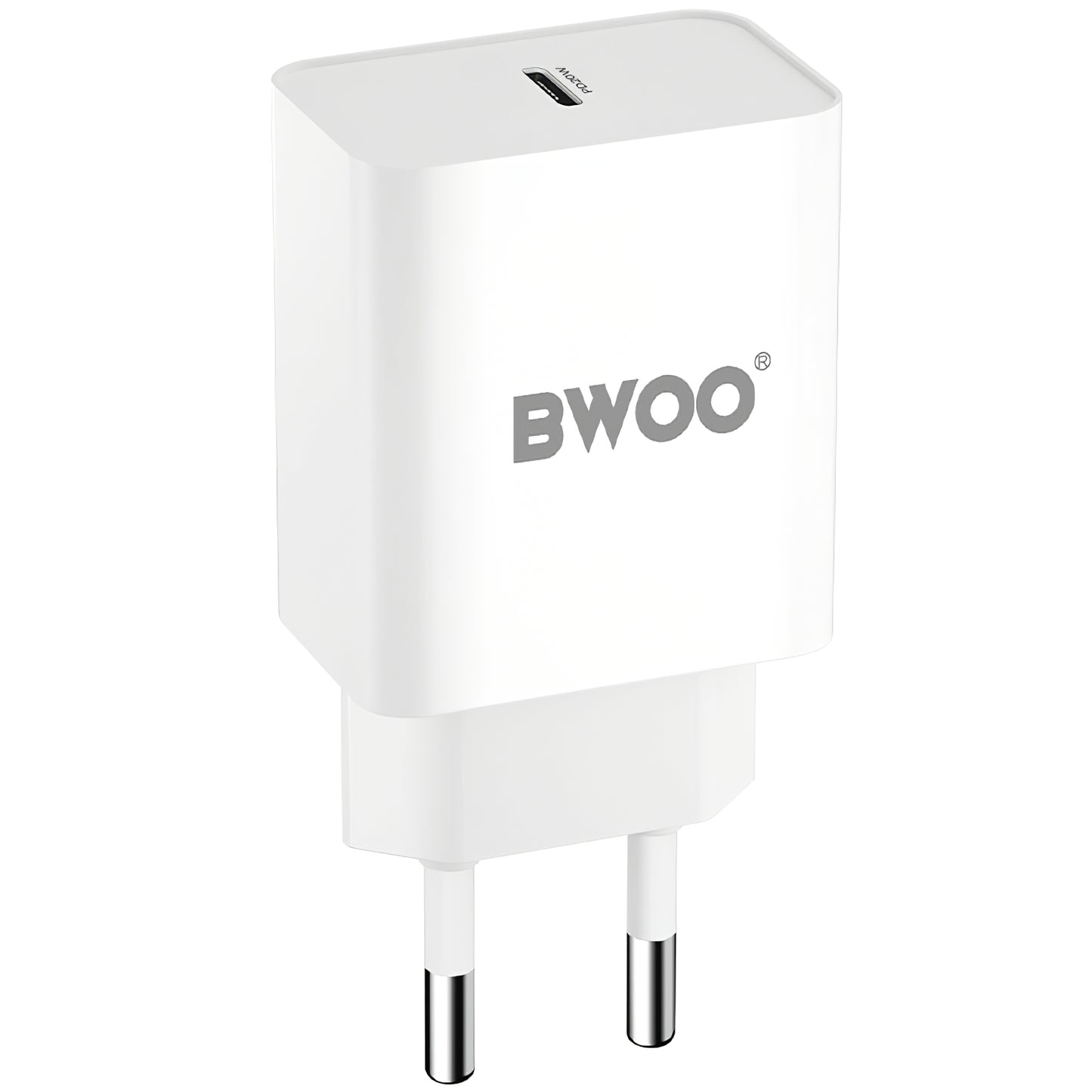 Netzwerk-Ladegerät BWOO BO-CDA119, 20W, 4A, 1 x USB-C, Weiß