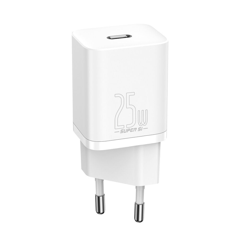 Netzteil mit USB-C-Kabel Baseus Super Si, 25W, 3A, 1 x USB-C, Weiß TZCCSUP-L02