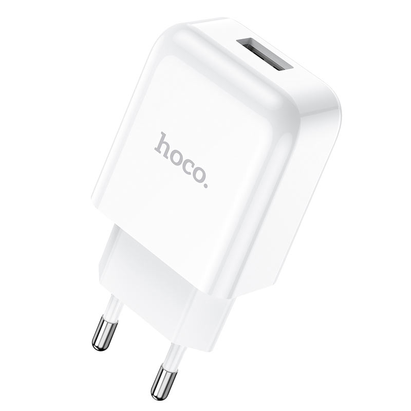 Netzladegerät mit Lightning-Kabel HOCO N2, 10W, 2A, 1 x USB-A, Weiß