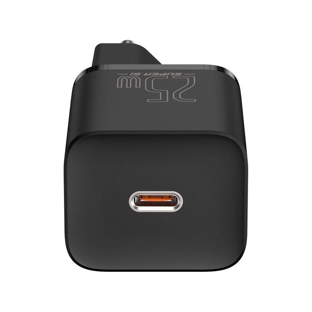 Baseus Super Si Netzteil 25W mit USB-C Kabel | Schwarz | PD & QC