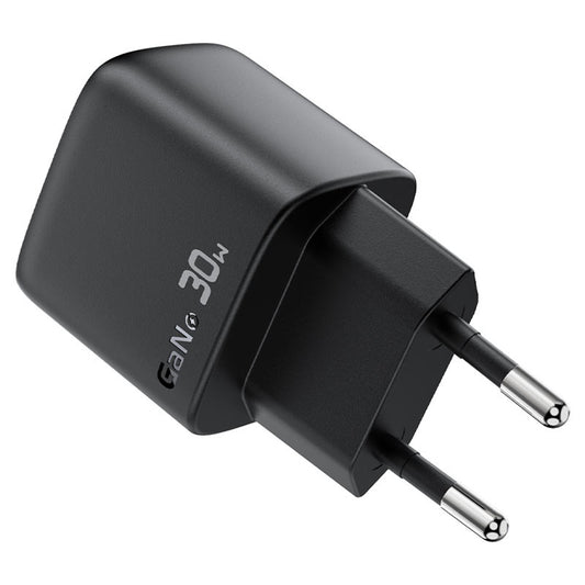 Netzladegerät mit USB-C Kabel Acefast A115 Display, 30W, 3A, 1 x USB-C, Schwarz