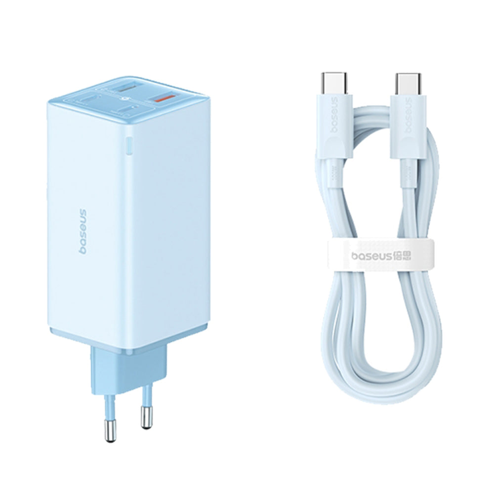 Netzladegerät mit USB-C Kabel Baseus GaN6 Pro, 100W, 3.25A, 2 x USB-A - 2 x USB-C, Blau P10162705312-00