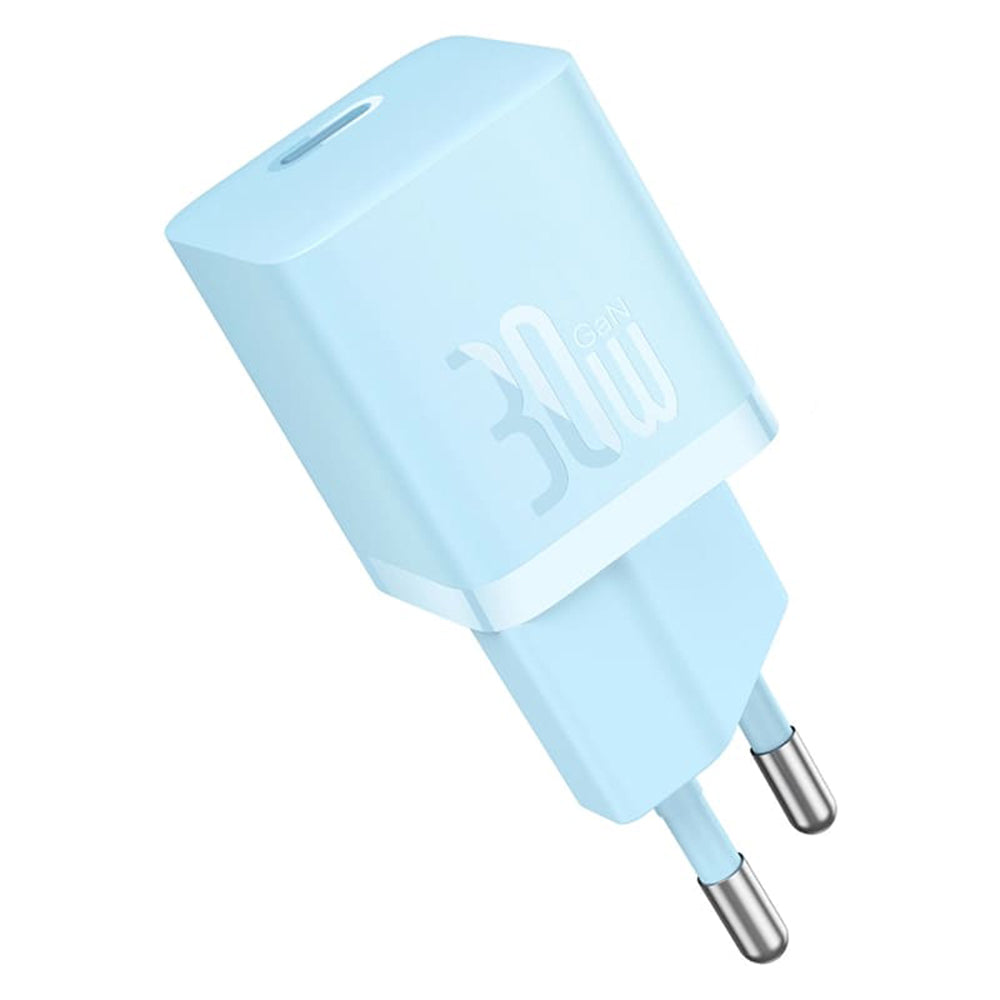 Netzladegerät mit USB-C Kabel Baseus GaN Mini 1C, 30W, 3A, 1 x USB-C, Blau P10110902313-00