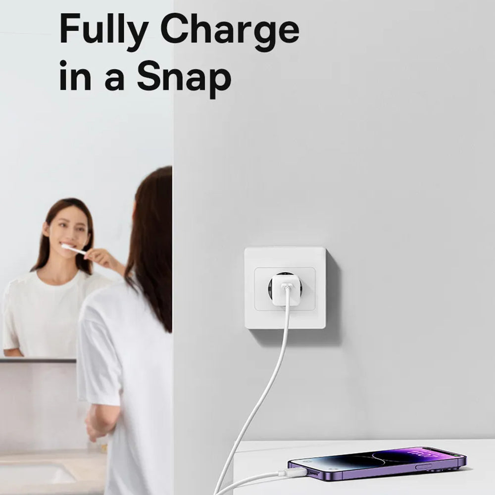 Netzladegerät mit USB-C Kabel Baseus GaN Mini 1C, 30W, 3A, 1 x USB-C, Blau P10110902313-00