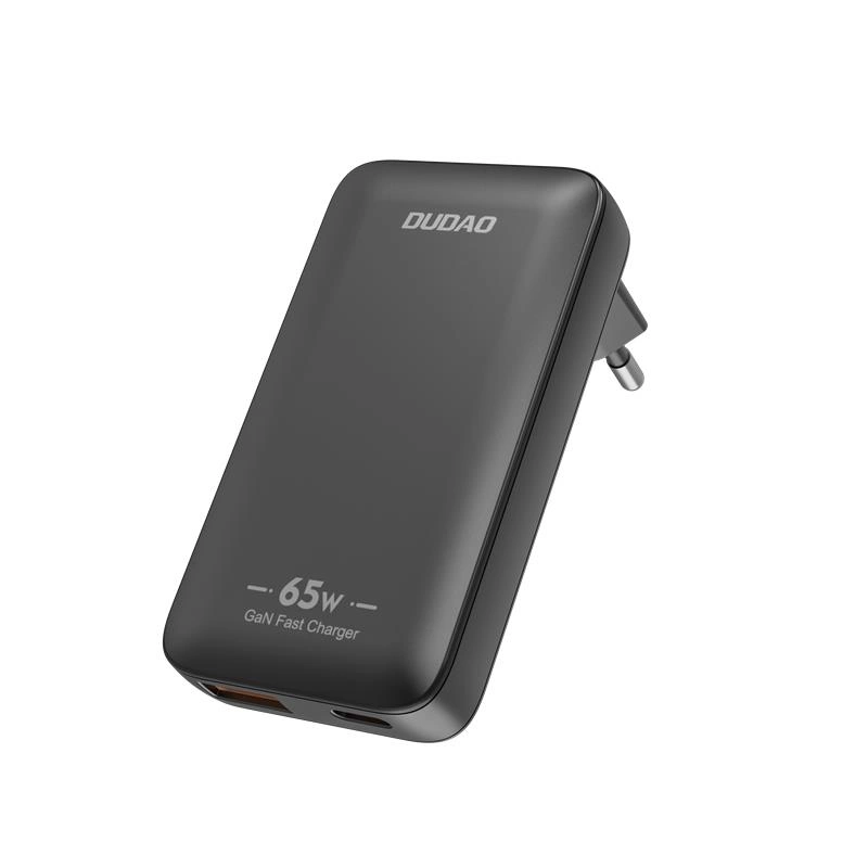 Dudao A65Q Travel Netzladegerät, 65W, 3.25A, 1 x USB-A - 1 x USB-C, Schwarz