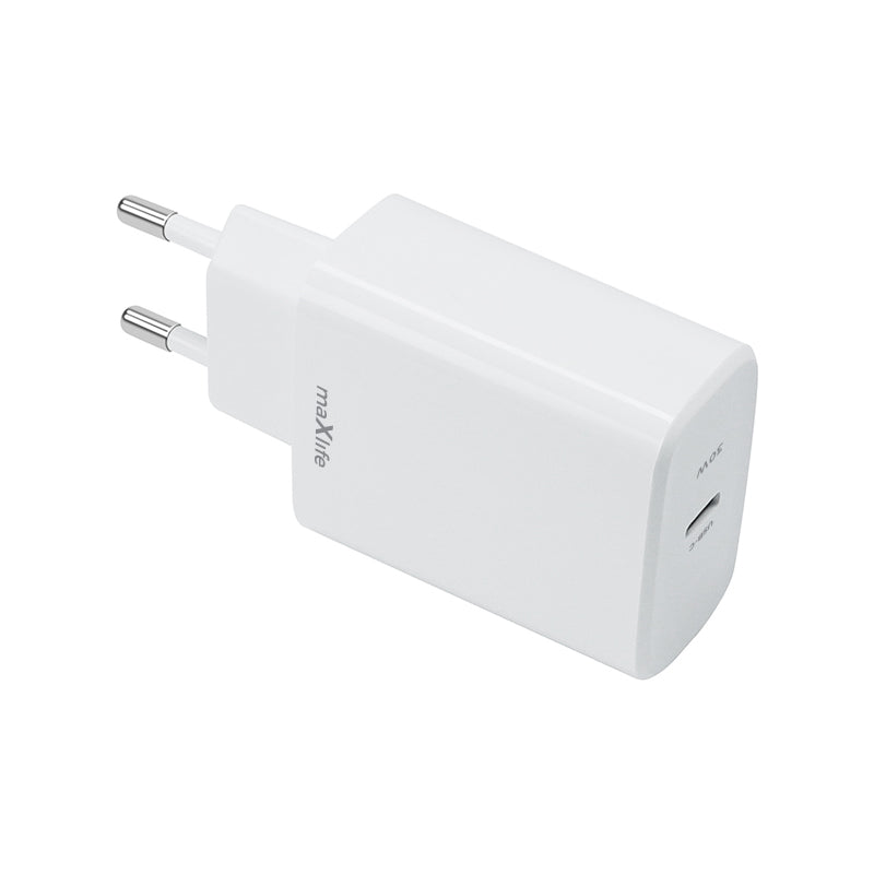 MaXlife MXTC-10-30C Netzwerk-Ladegerät, 30W, 3A, 1 x USB-C, Weiß