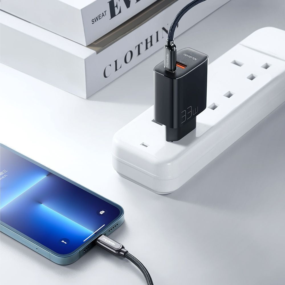 Netzladegerät McDodo CH-0921, 33W, 3A, 1 x USB-A - 1 x USB-C, Schwarz