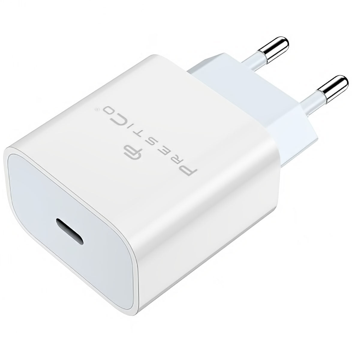 Netzwerk-Ladegerät Prestico F8A Box, 20W, 3A, 1 x USB-C, Weiß