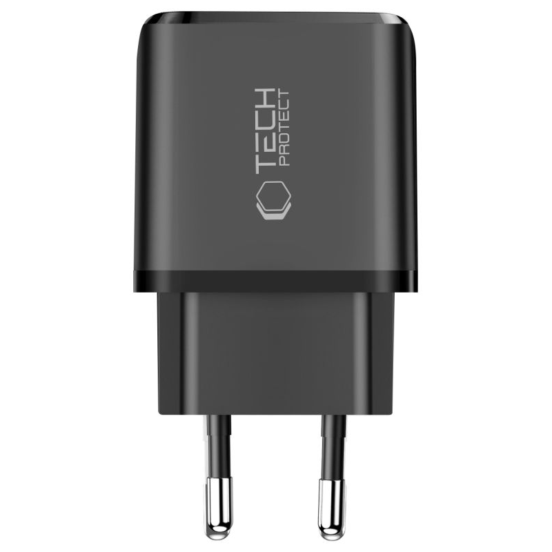 Netzladegerät Tech-Protect NCA45W, 45W, 3A, 1 x USB-A - 1 x USB-C, Schwarz
