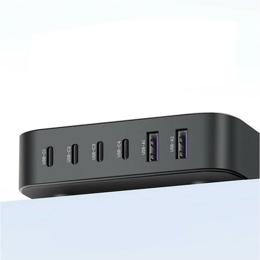 Ladestation UGREEN CD271 Nexode, 200W, 5A, 2 x USB-A - 4 x USB-C, Grau