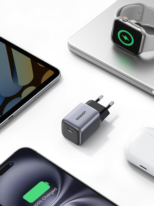Netzwerk-Ladegerät UGREEN CD319, 30W, 3A, 1 x USB-C, Grau