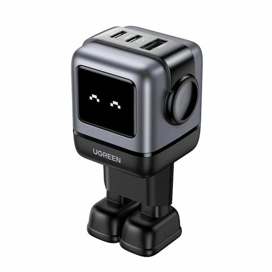 Netzwerk-Ladegerät UGREEN CD361 Uno, 65W, 3,25A, 1 x USB-A - 2 x USB-C, Schwarz