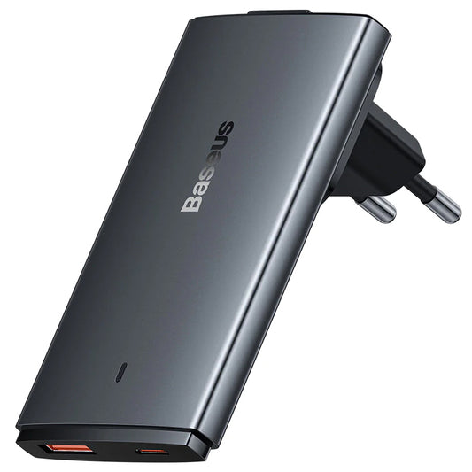 Baseus GaN5 Pro Ultra Slim, 65W, 3,25A, 1 x USB-C, 1 x USB-C, Grau CCGP150113