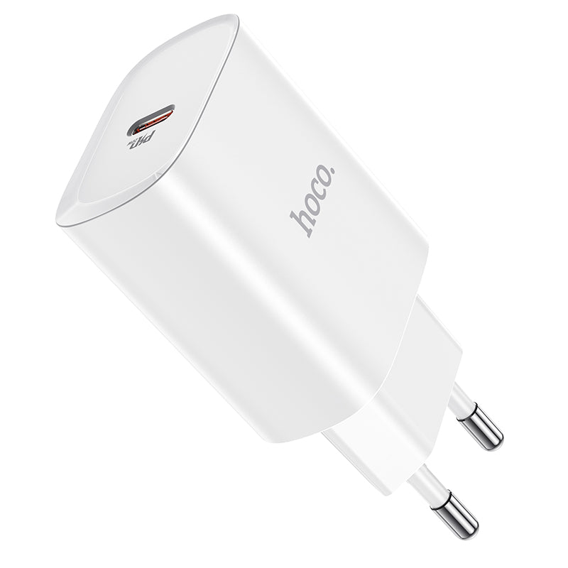 Netzwerk-Ladegerät HOCO N14, 20W, 3A, 1 x USB-C, Weiß