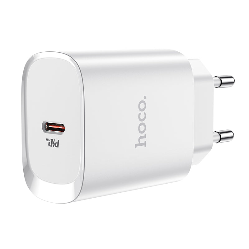 Netzwerk-Ladegerät HOCO N14, 20W, 3A, 1 x USB-C, Weiß