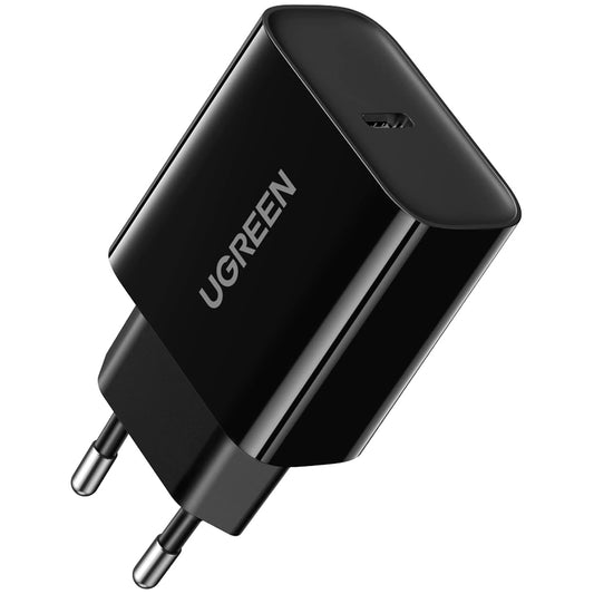 UGREEN CD137 Netzwerk-Ladegerät, 18W, 3A, 1 x USB-C, Schwarz