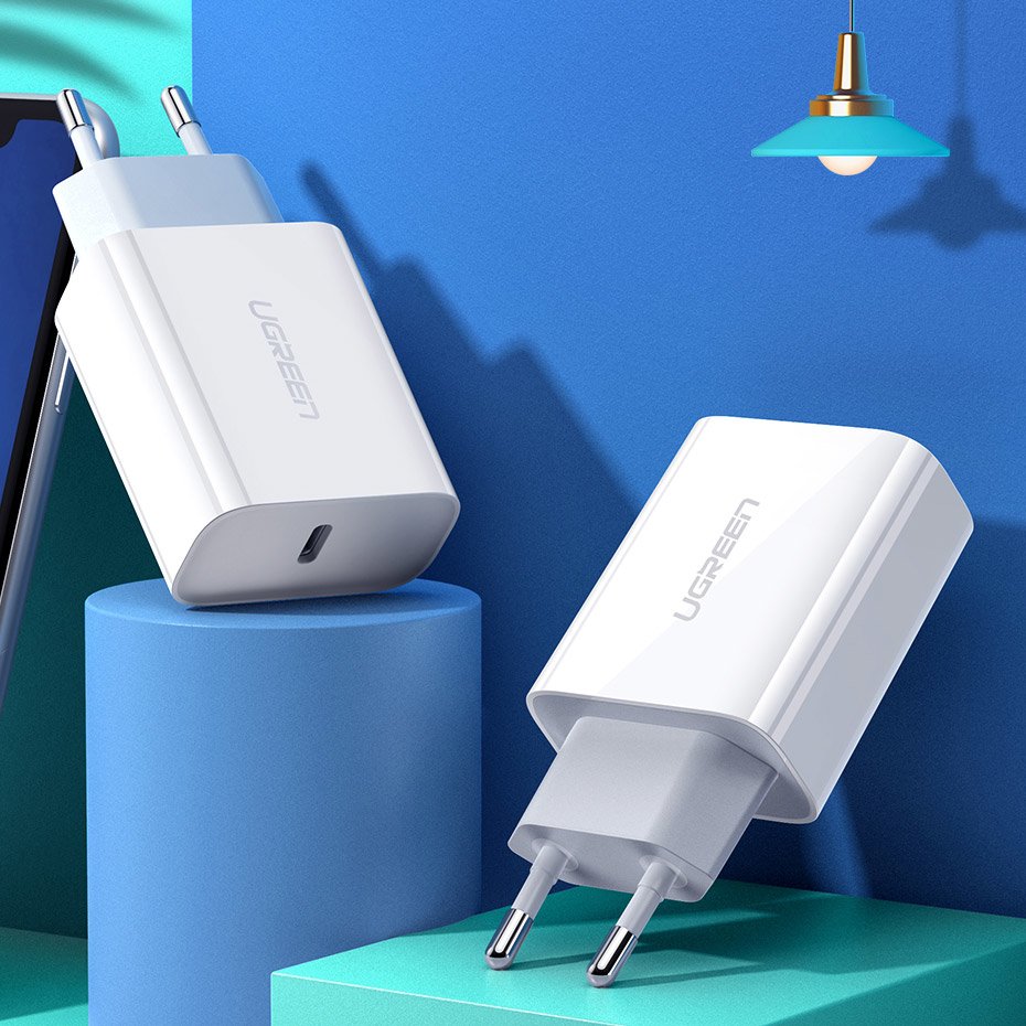 UGREEN CD137 Netzladegerät, 18W, 3A, 1 x USB-C, Weiß