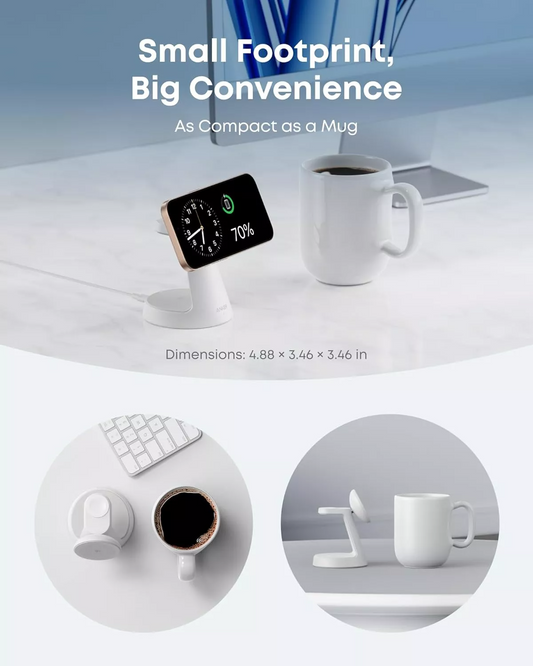 Anker MagGo 3in1 Wireless Netzladegerät, 15W, 1,67A, Weiß B25M4G21