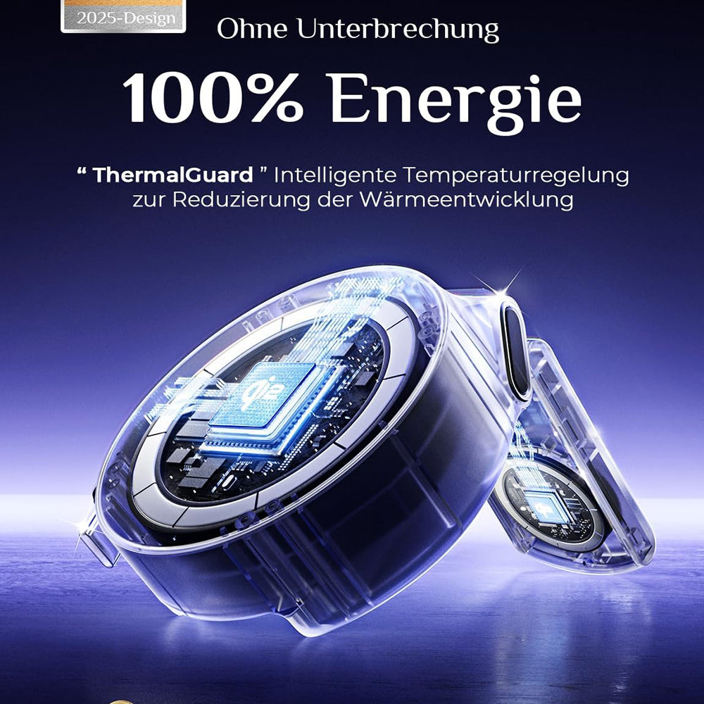 Lisen W602 2in1 Wireless Netzladegerät, 15W, 1.67A, Schwarz YL0324090008