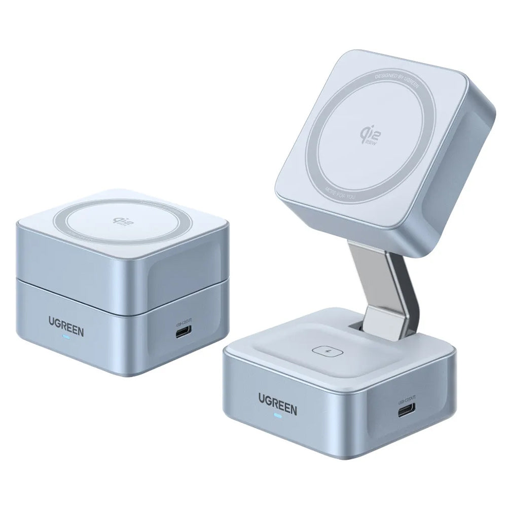 UGREEN W752 2in1 Wireless Network Charger, 35W, 3A, 1 x USB-C, Blue