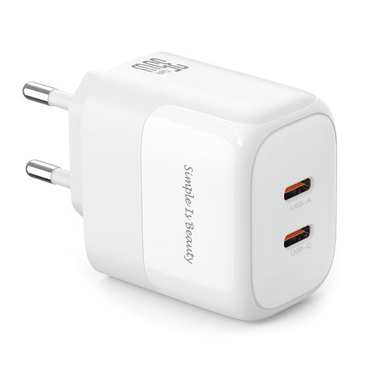 Netzwerk-Ladegerät XO Design L140, 35W, 3A, 2 x USB-C, Weiß