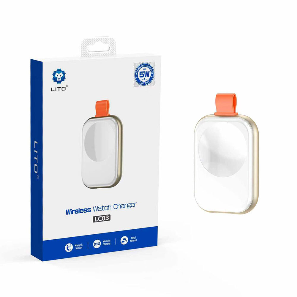 Wireless-Ladegerät Lito LC03 für Apple Watch Series, Weiß