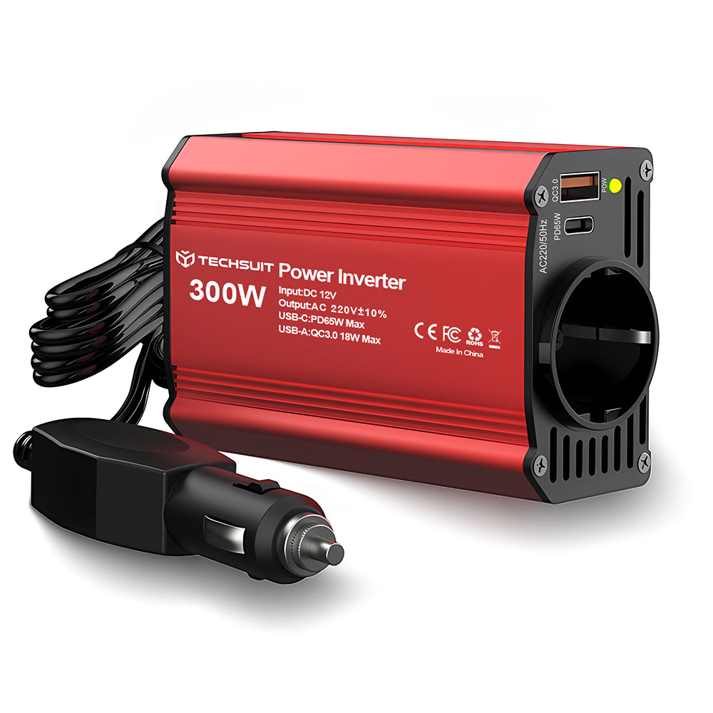 Elektrischer Autoinverter Techsuit FlexiCarVolt, 300W
