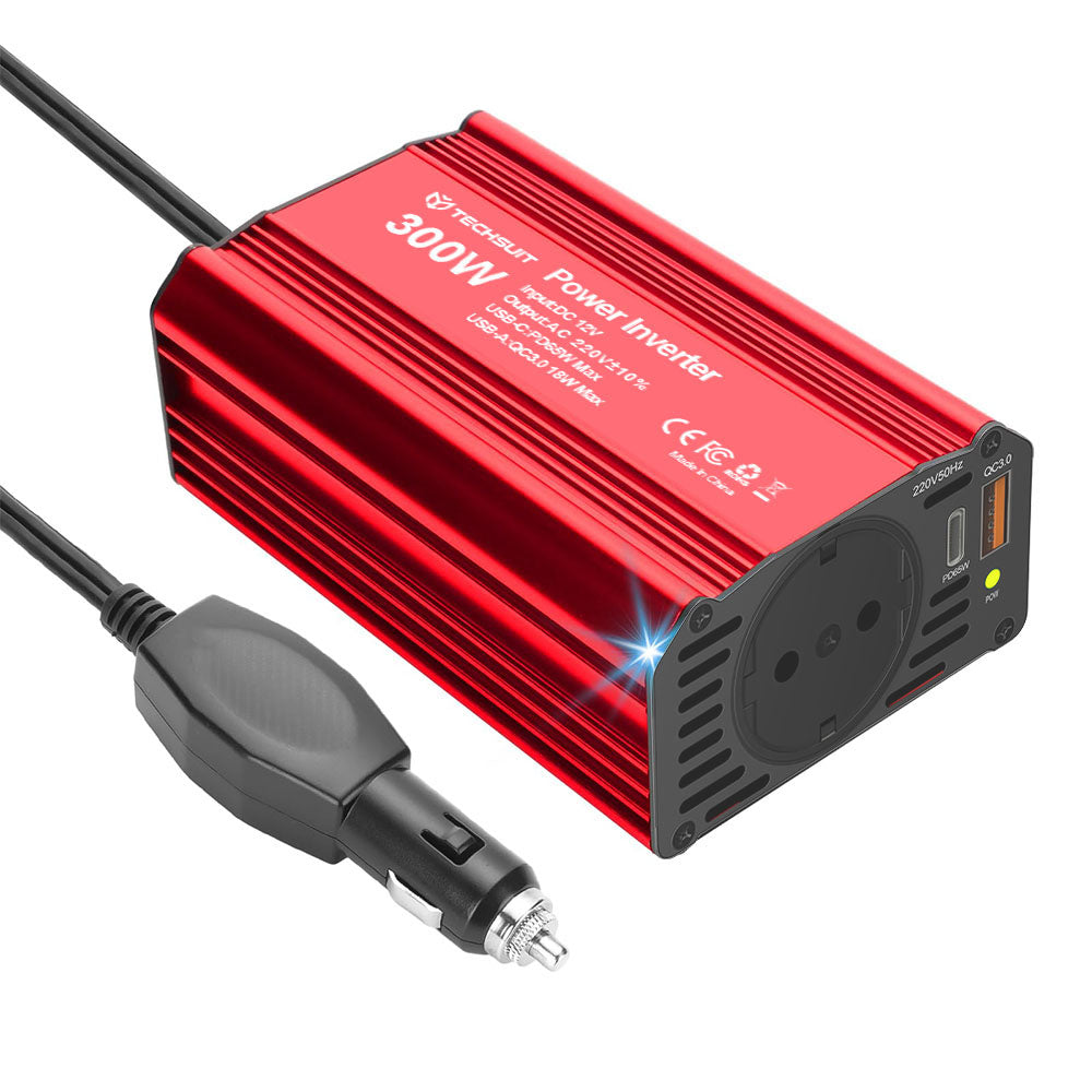 Elektrischer Autoinverter Techsuit FlexiCarVolt, 300W