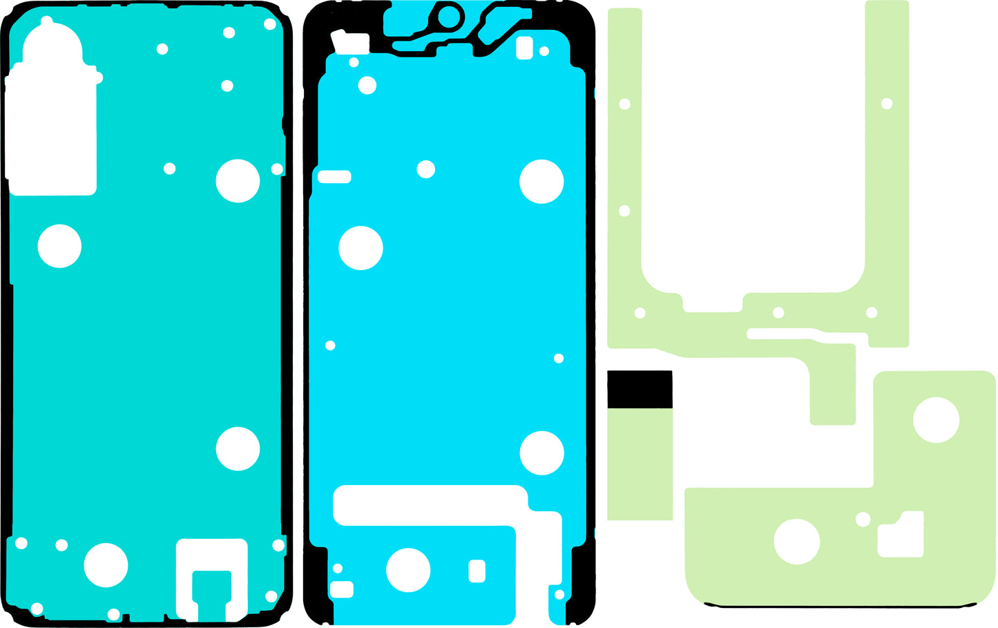 Klebeset Display Samsung Galaxy A57 5G, Service Pack GH82-39334A