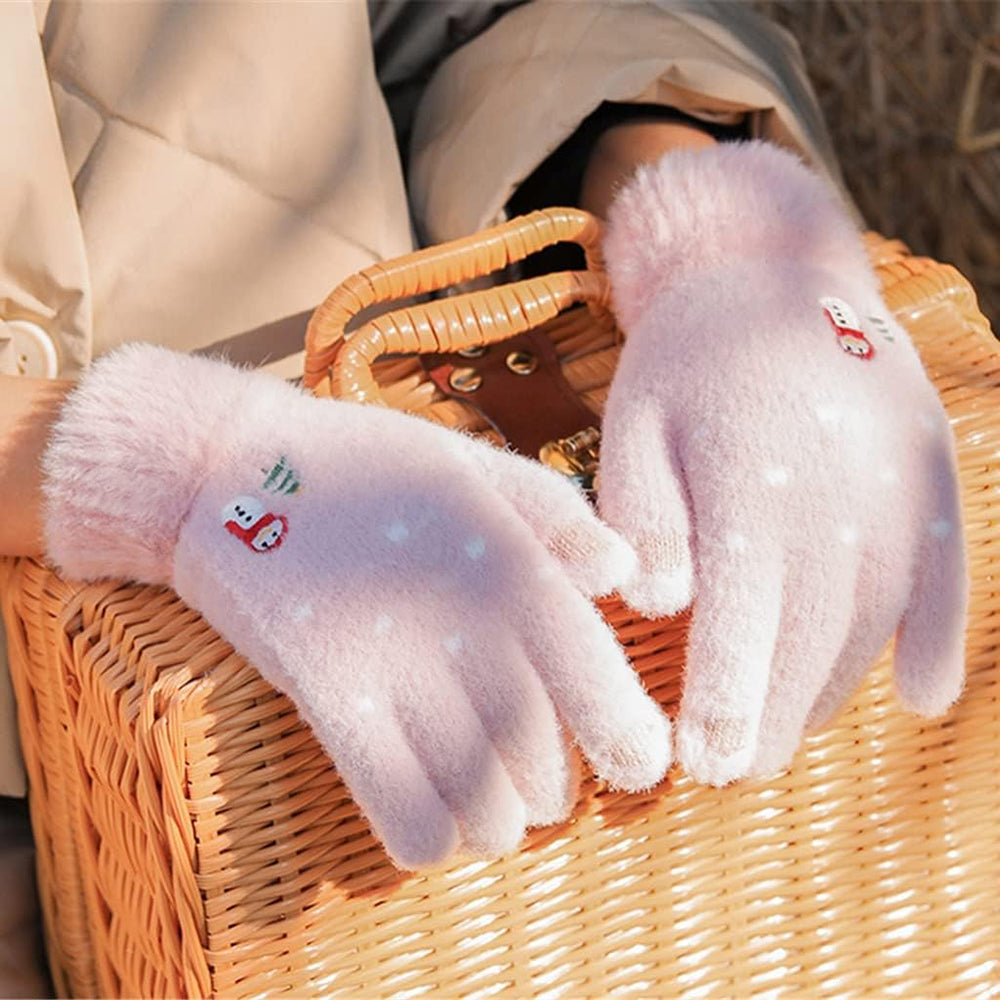 Damen-Touchscreen-Winterhandschuhe Techsuit ST0011, Größe 17cm, Beige