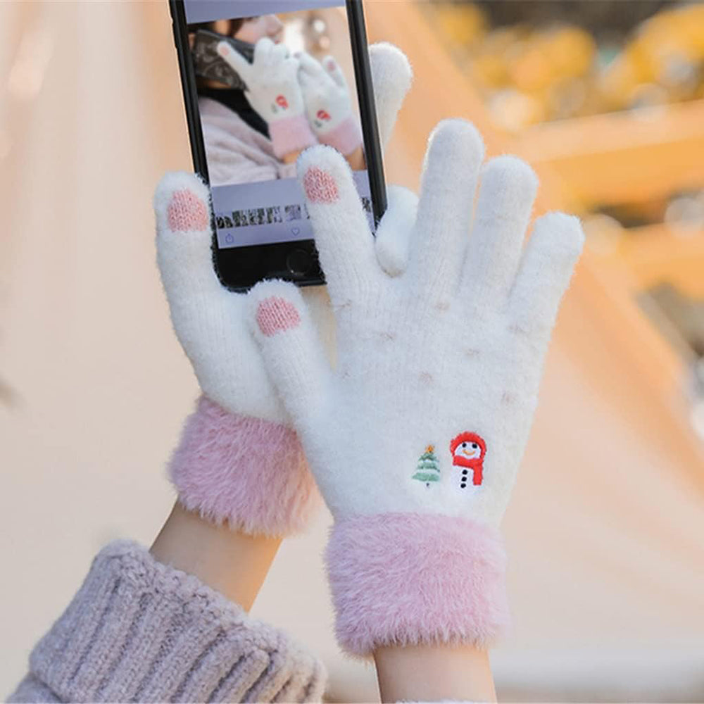 Damen Touchscreen Winterhandschuhe Techsuit ST0011, Größe 17cm, Lila