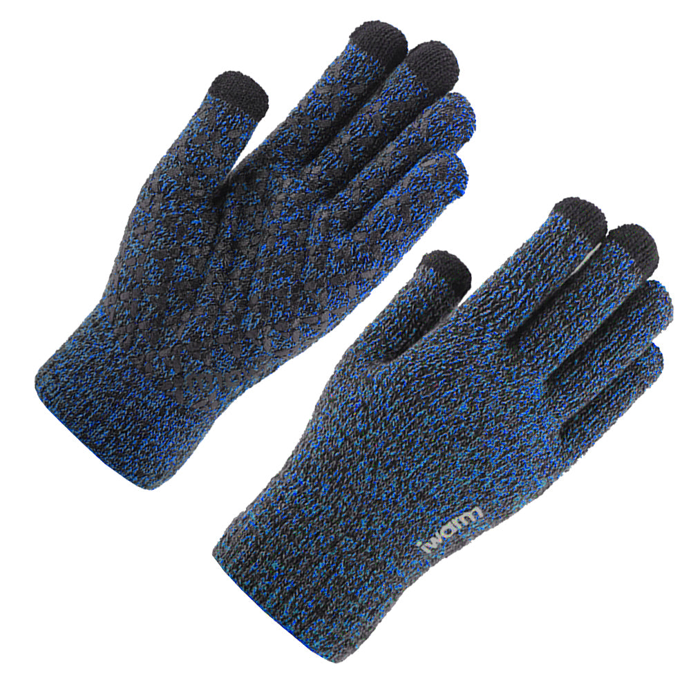 Winter-Touchscreen-Handschuhe Iwarm ST0018, Größe 23cm, Blau