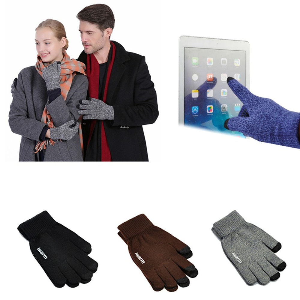 Winter-Touchscreen-Handschuhe Iwarm ST0018, Größe 23cm, Blau