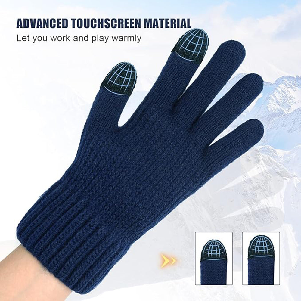 Unisex Winter Touchscreen Handschuhe Techsuit ST0012, Größe 22cm, Grau