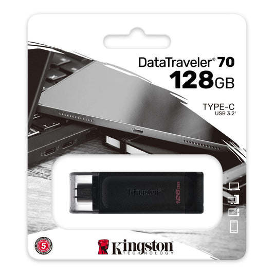 Kingston DT70 USB-C Externer Speicher, 128Gb DT70/128GB