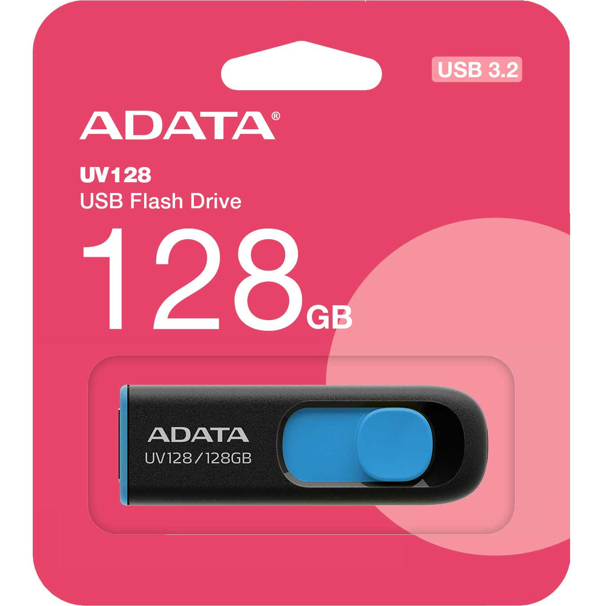 Externer USB-A 3.2 Speicher Adata UV128, 128Gb AUV128-128G-RBE
