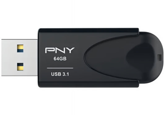 Externe Speicher USB-A 3.1 PNY Attache 4, 64Gb FD64GATT431KK-EF
