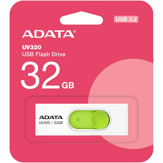 Externer USB-A 3.2 Speicher Adata UV320, 32Gb AUV320-32G-RWHGN