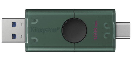 Externer Speicher USB-A 3.2 / USB-C Kingston Duo, 128Gb DTDEG2/128GB